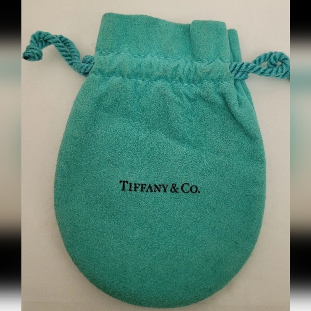 Tiffany Authentic and Vintage Drawstring Suede Jewelry Pouch